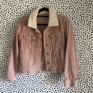 pink corduroy jacket!